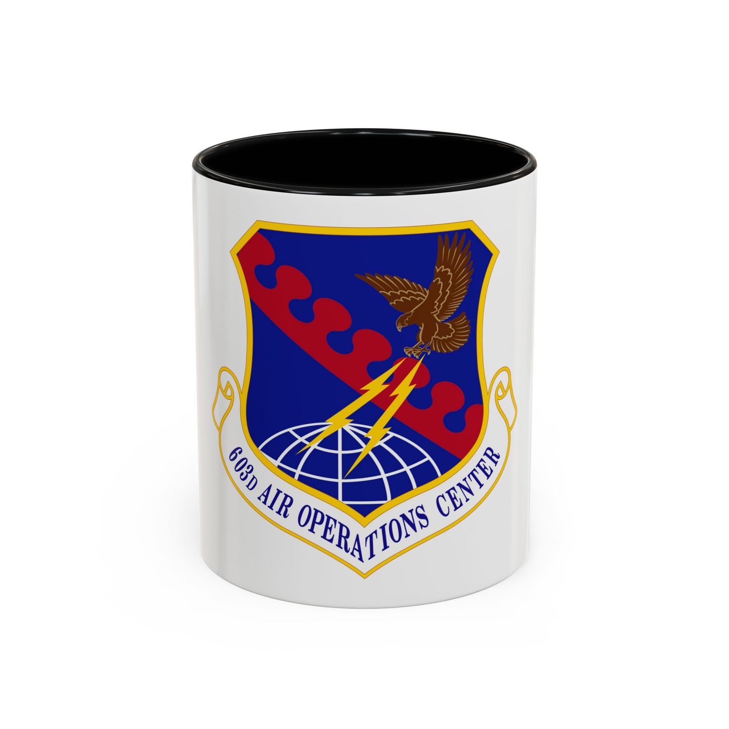 603 Air Operations Center USAFE (U.S. Air Force) Accent Coffee Mug