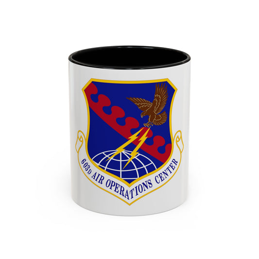 603 Air Operations Center USAFE (U.S. Air Force) Accent Coffee Mug