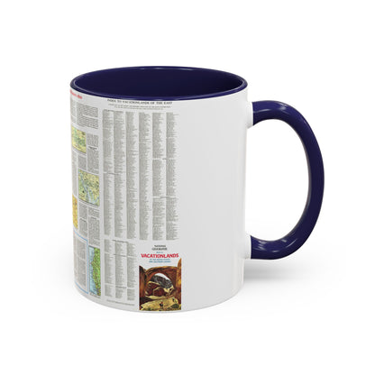 USA - Scenic Treasures and Historic Sites (1966) (Map) Accent Coffee Mug