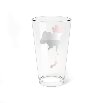 Flag-map of Thailand all (Thailand) Pint Glass 16oz