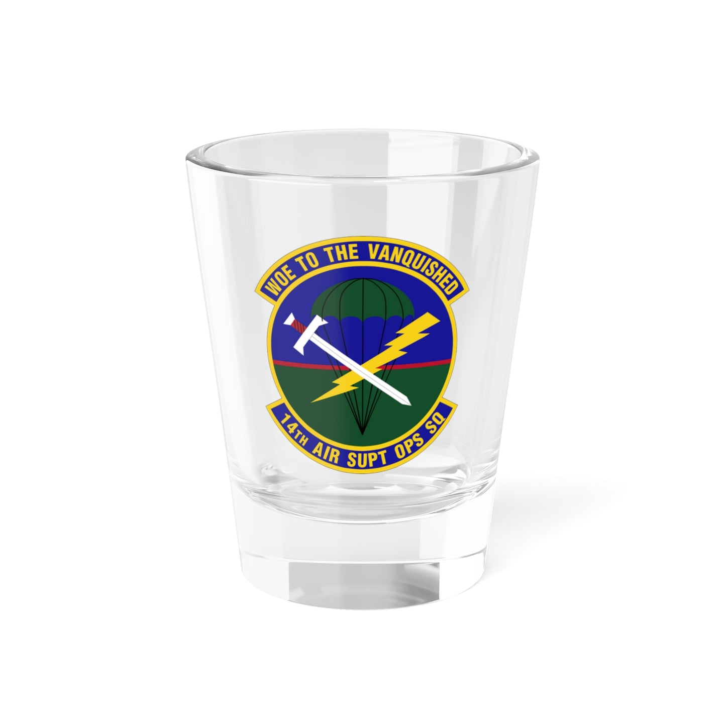 14 Air Support Operations Squadron ACC (U.S. Air Force) Shot Glass 1.5oz