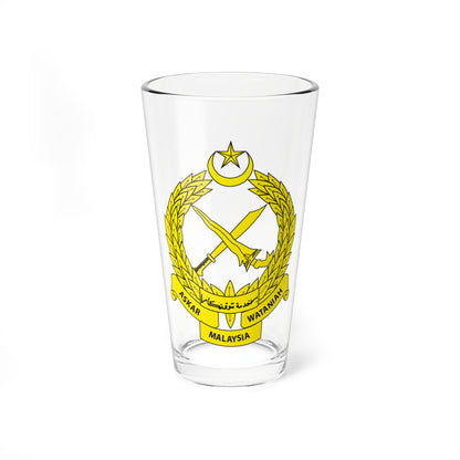 Crest of the Territorial Army Regiment (Malaysia) (Coat of Arms) Pint Glass 16oz