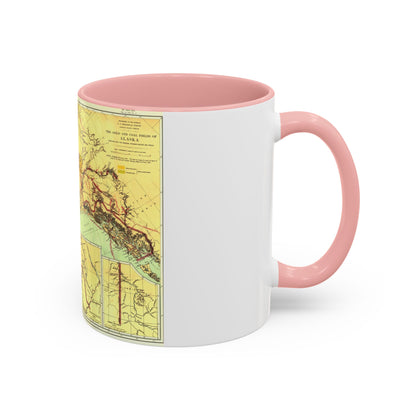 Alaska - The Gold & Coal Fields (1898) (Map) Accent Coffee Mug