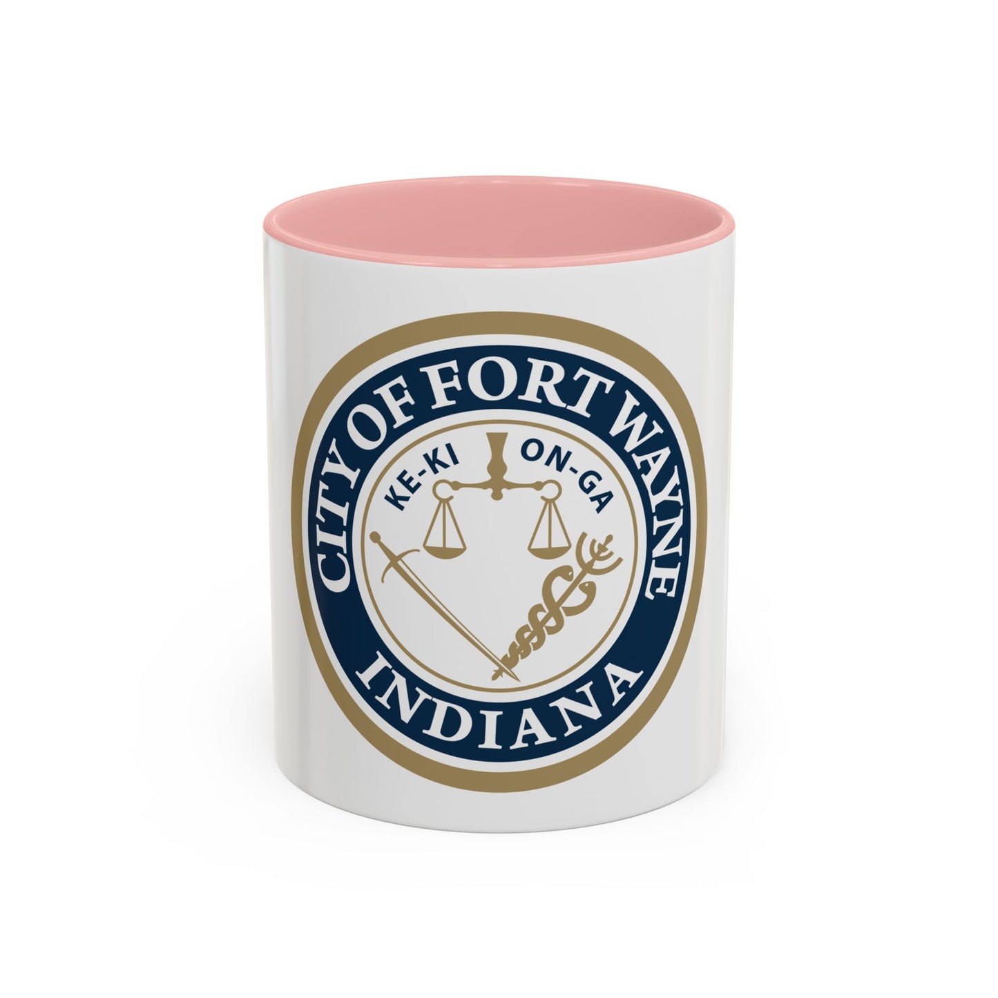 Seal of the City of Fort Wayne Indiana - Accent Coffee Mug