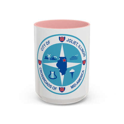 Seal of Joliet Illinois - Accent Coffee Mug