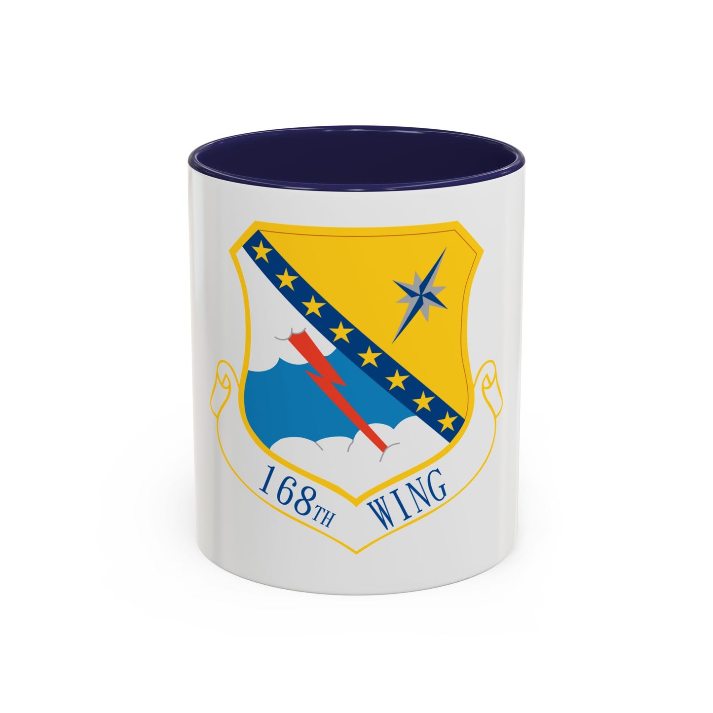 168th Wing emblem (U.S. Air Force) Accent Coffee Mug