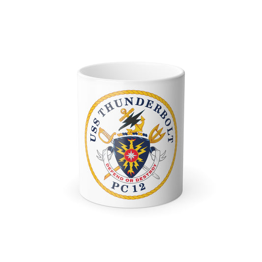 USS Thunderbolt PC 12 (U.S. Navy) Color Changing Mug 11oz