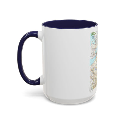 USA - Atlantic Gateways 1 (1983) (Map) Accent Coffee Mug