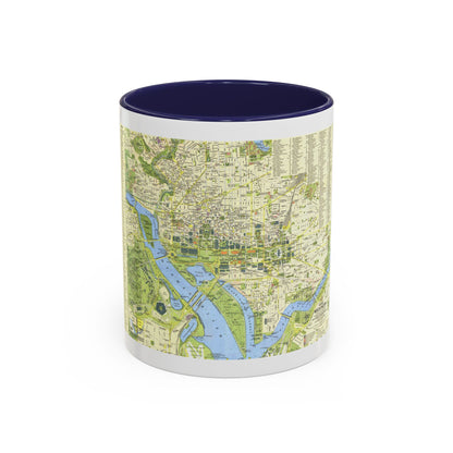 USA - Washington, Tourist (1964) (Map) Accent Coffee Mug