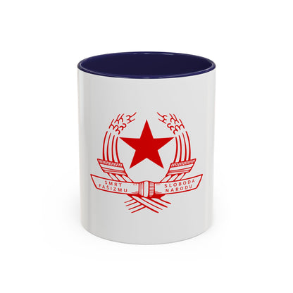 Emblem of the State Anti-fascist Council for the National Liberation of Croatia - Accent Coffee Mug