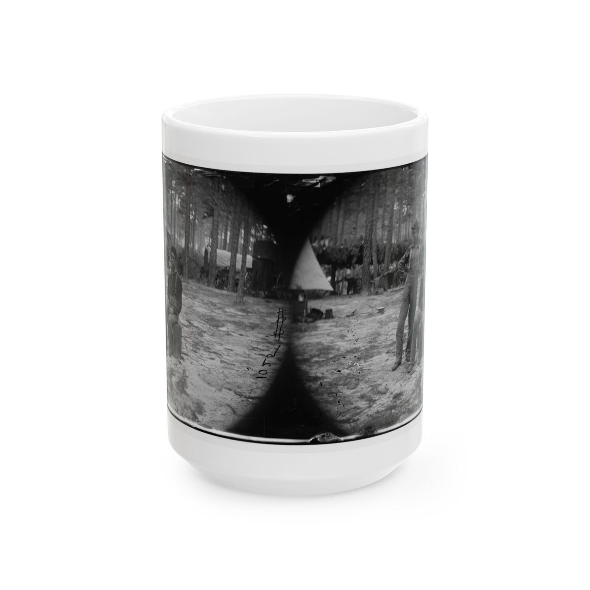 Petersburg, Va. Two Youthful Military Telegraph Operators At Headquarters (U.S. Civil War) White Coffee Mug