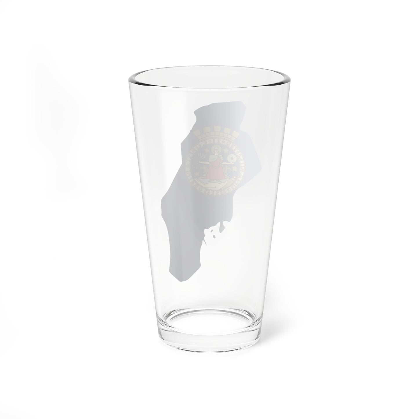 Flag-map of Oslo (Norway) Pint Glass 16oz