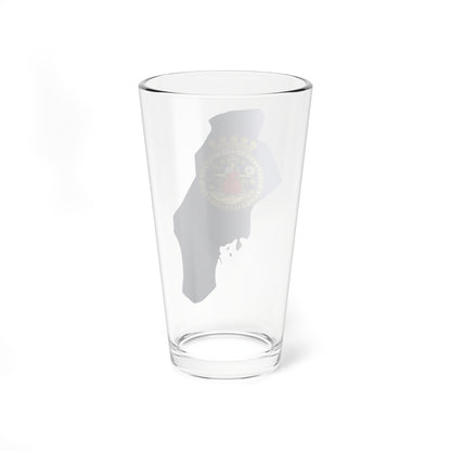 Flag-map of Oslo (Norway) Pint Glass 16oz