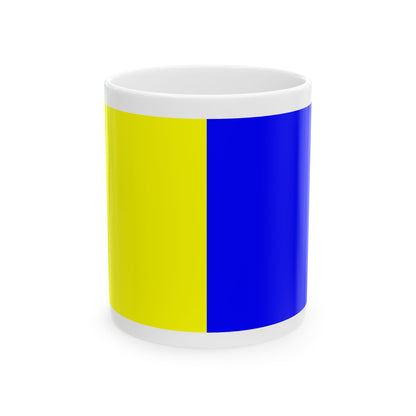 DilbeekVlag (Belgium) White Coffee Mug