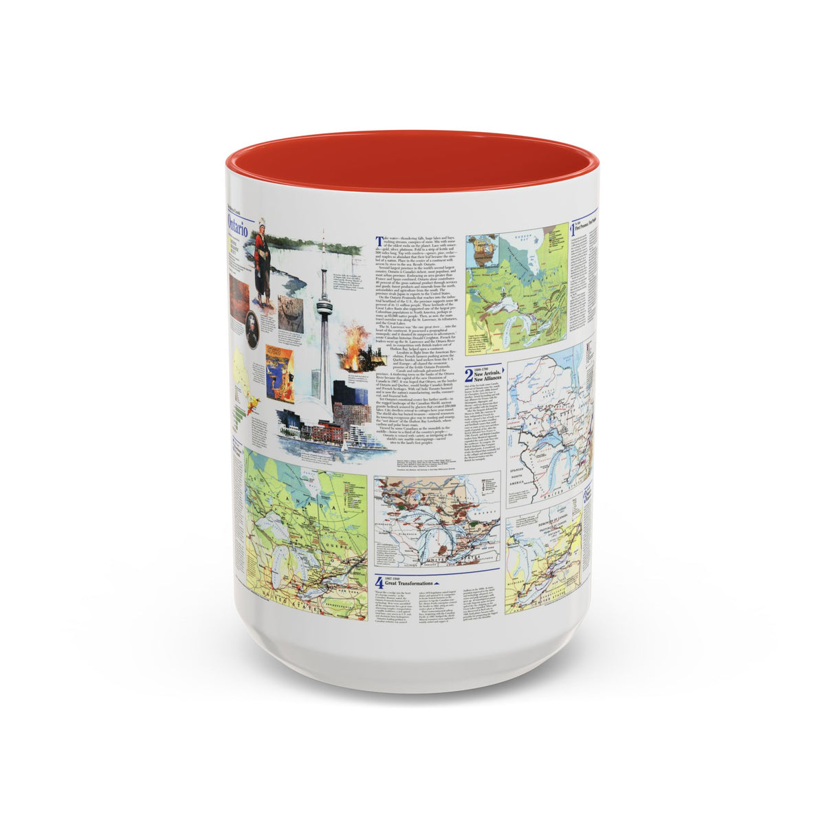 Canada - Ontario 2 (1996) (Map) Accent Coffee Mug