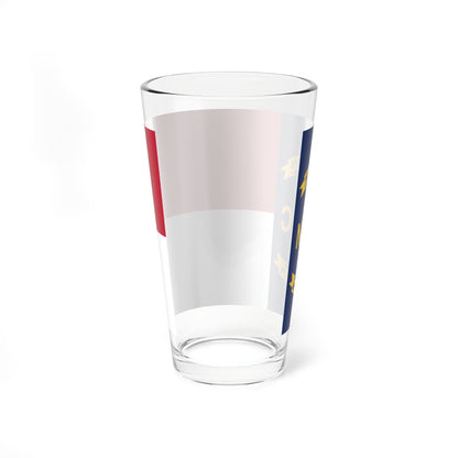 Flag of North Carolina (United States) Pint Glass 16oz
