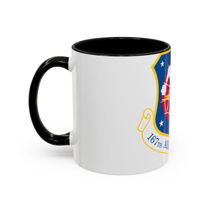 Tasse à café décorative 167e escadre de transport aérien (US Air Force)