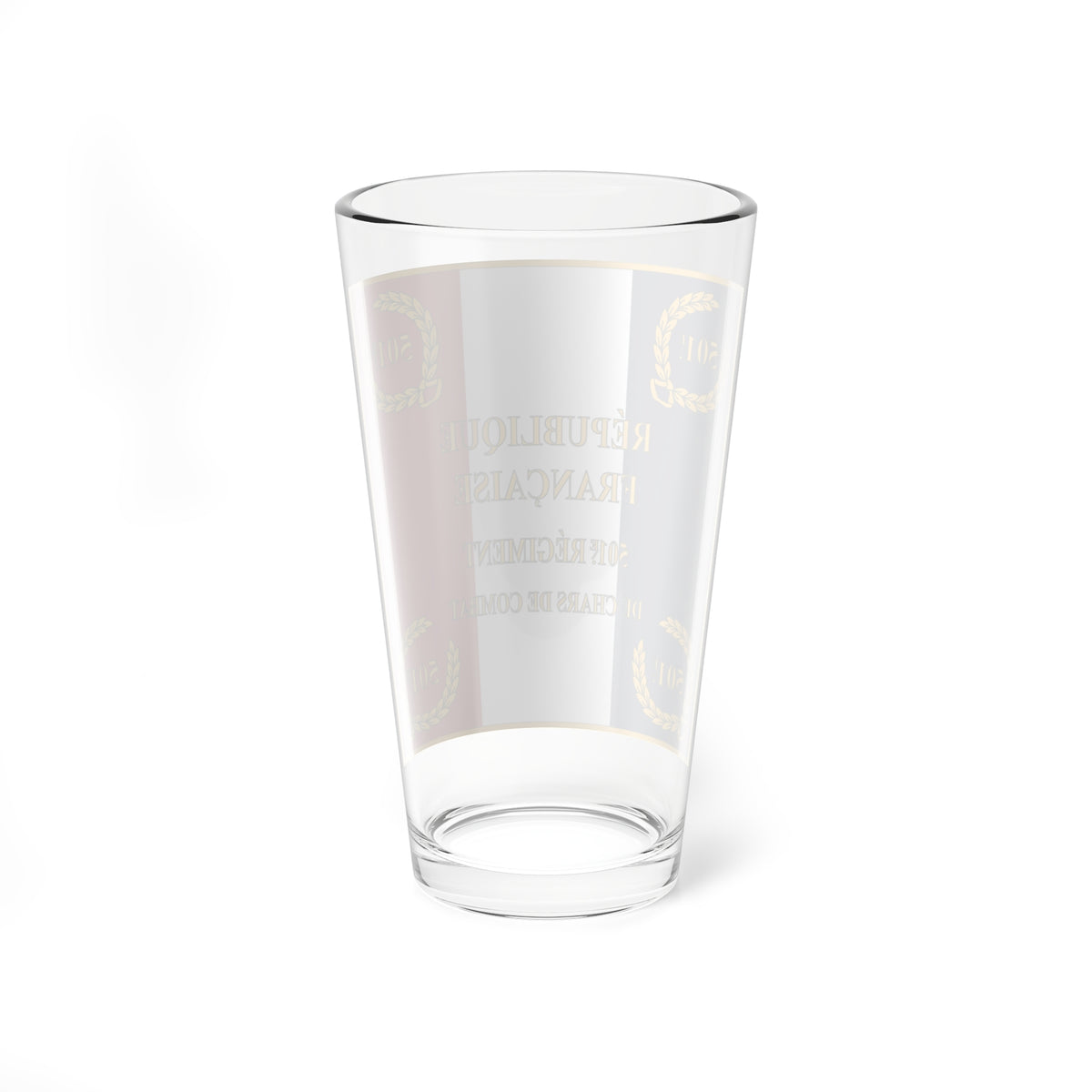 Drapeau Regiment Moderne 501e RCC Avers (France) Pint Glass 16oz