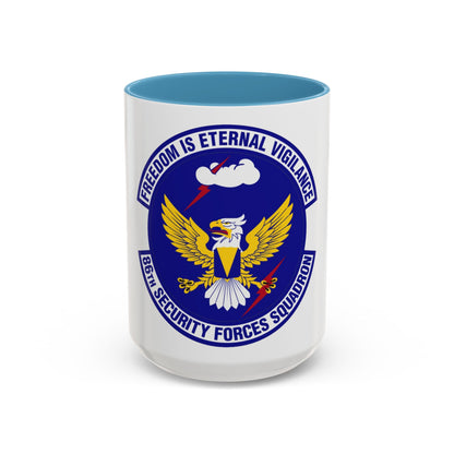 86 Security Forces Squadron USAFE (U.S. Air Force) Accent Coffee Mug