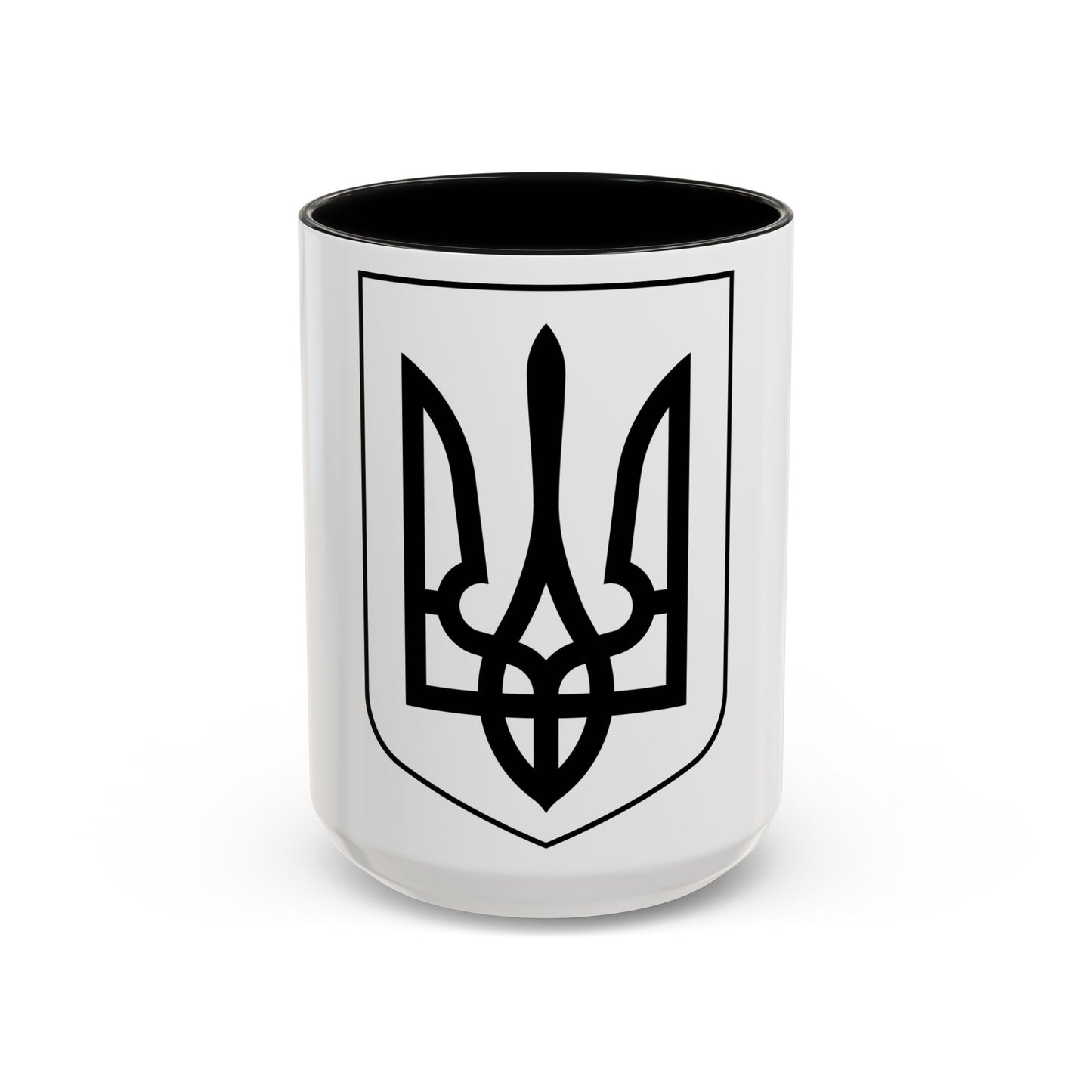 Lesser Coat of Arms of Ukraine 2 - Accent Coffee Mug