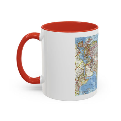 Asia and Adjacent Areas (1959) (Map) Accent Coffee Mug
