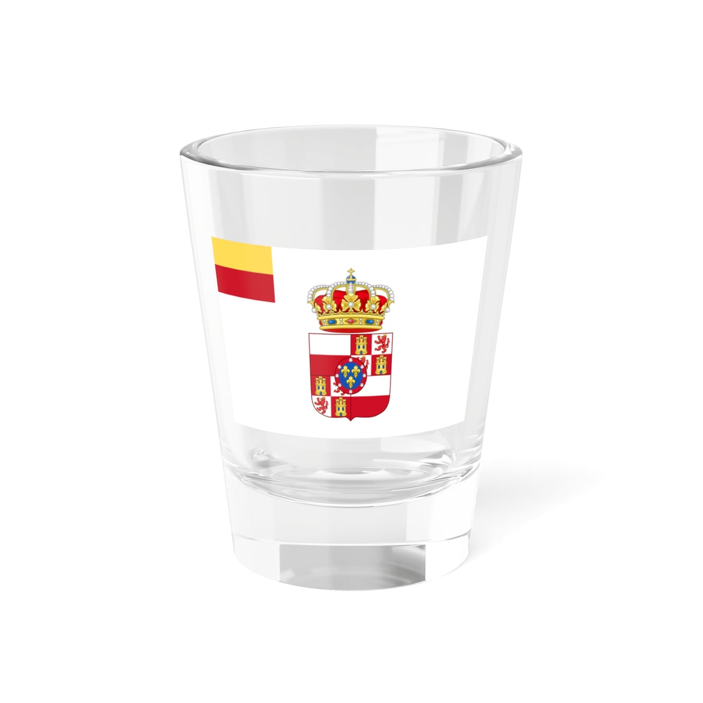 Third Flag of the Duchy of Lucca (Italy) Shot Glass 1.5oz