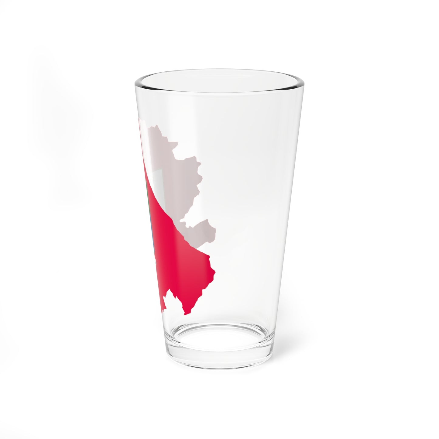 Flag map of Abruzzo (Italy) Pint Glass 16oz