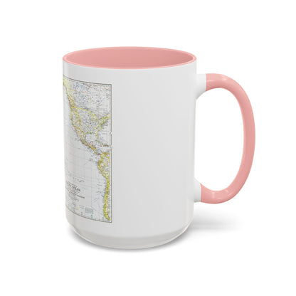Pacific Ocean - Theater of War (1942) (Map) Accent Coffee Mug