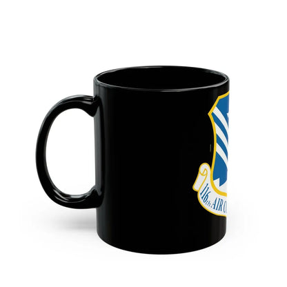 116th Air Control Wing (U.S. Air Force) Black Coffee Mug-Go Mug Yourself