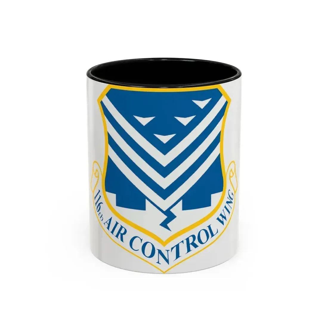 116th Air Control Wing (U.S. Air Force) Accent Coffee Mug 11oz Black - Go Mug Yourself