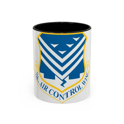116th Air Control Wing (U.S. Air Force) Accent Coffee Mug 11oz Black - Go Mug Yourself