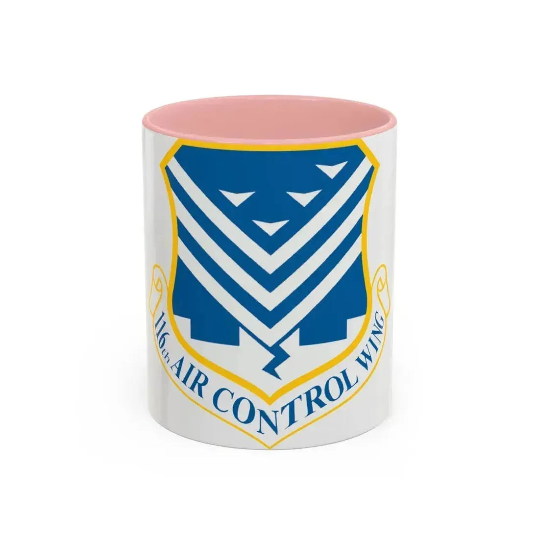 116th Air Control Wing (U.S. Air Force) Accent Coffee Mug 11oz Pink - Go Mug Yourself