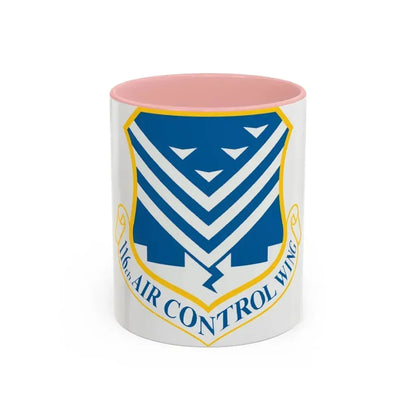 116th Air Control Wing (U.S. Air Force) Accent Coffee Mug 11oz Pink - Go Mug Yourself