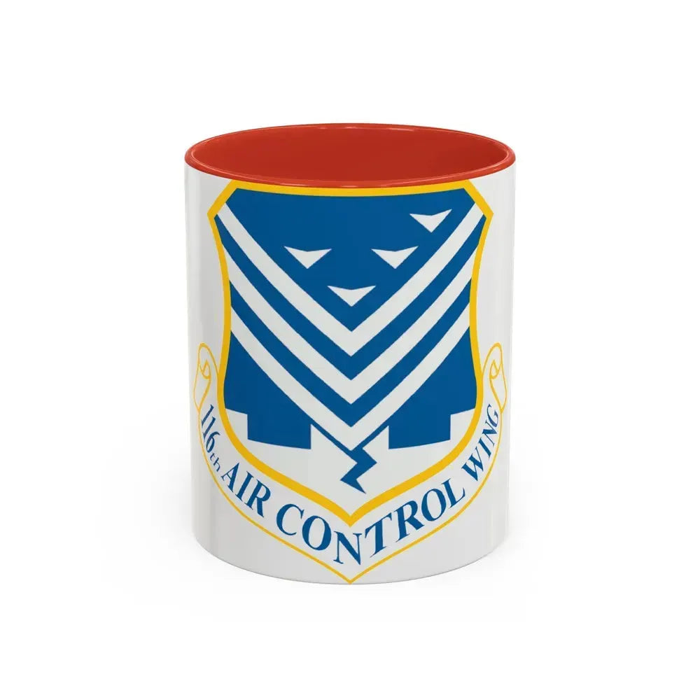 116th Air Control Wing (U.S. Air Force) Accent Coffee Mug 11oz Red - Go Mug Yourself