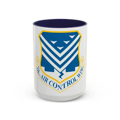 116th Air Control Wing (U.S. Air Force) Accent Coffee Mug 15oz Navy - Go Mug Yourself