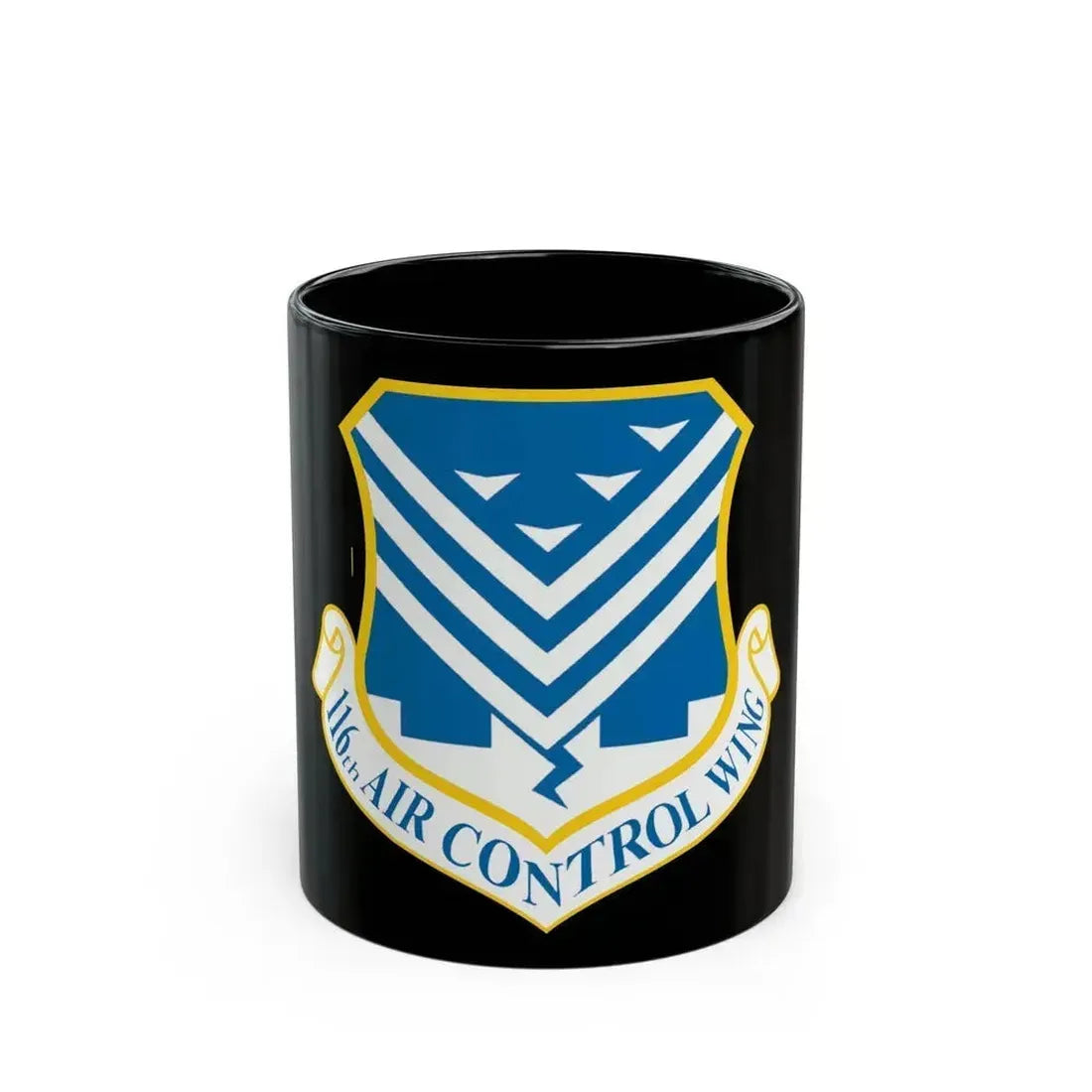 116th Air Control Wing (U.S. Air Force) Black Coffee Mug 11oz - Go Mug Yourself
