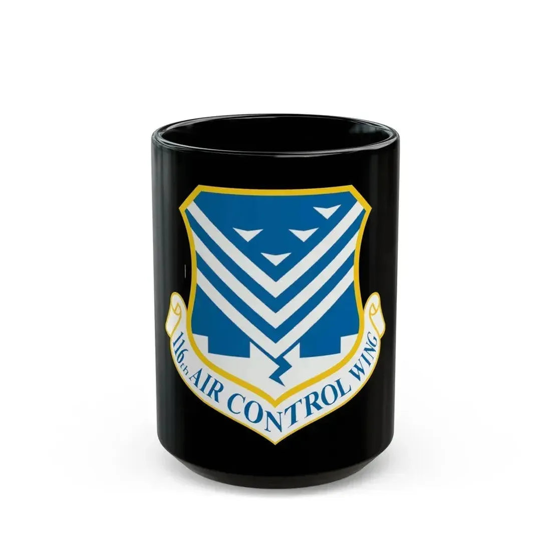 116th Air Control Wing (U.S. Air Force) Black Coffee Mug 15oz - Go Mug Yourself
