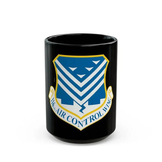 116th Air Control Wing (U.S. Air Force) Black Coffee Mug 15oz - Go Mug Yourself