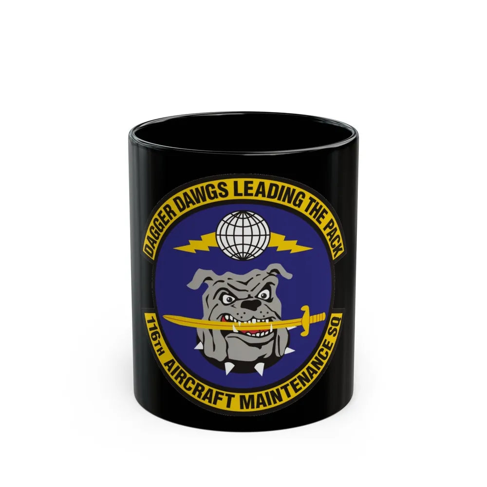 116th Aircraft Maintenance Squadron (U.S. Air Force) Black Coffee Mug-11oz-Go Mug Yourself