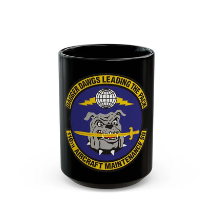 116th Aircraft Maintenance Squadron (U.S. Air Force) Black Coffee Mug-15oz-Go Mug Yourself