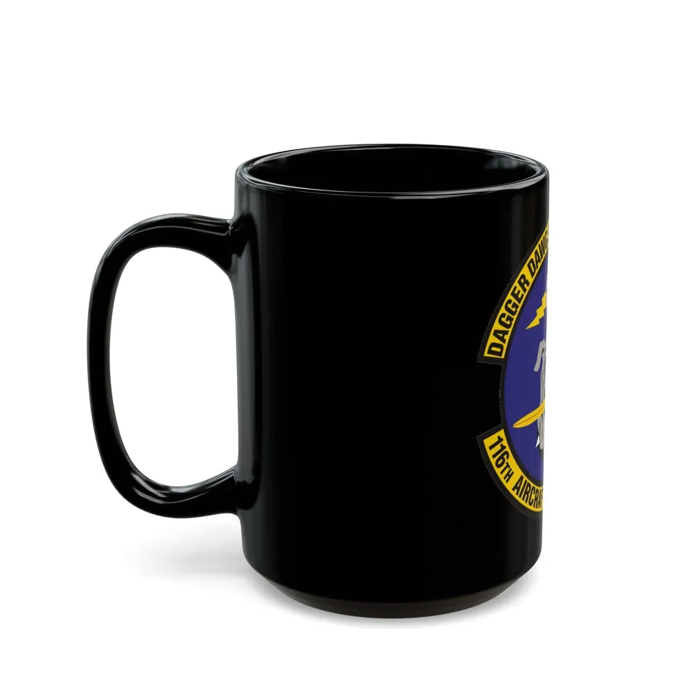 116th Aircraft Maintenance Squadron (U.S. Air Force) Black Coffee Mug-Go Mug Yourself