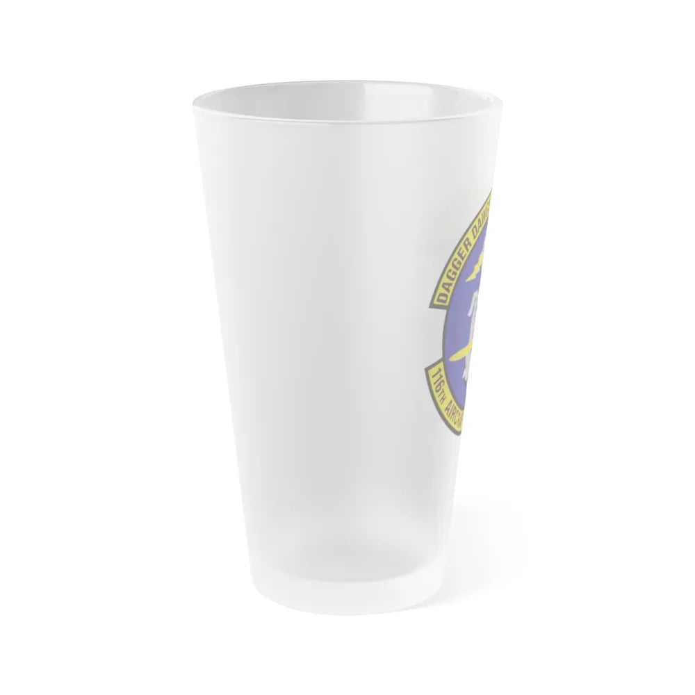 116th Aircraft Maintenance Squadron (U.S. Air Force) Frosted Pint Glass 16oz-Go Mug Yourself