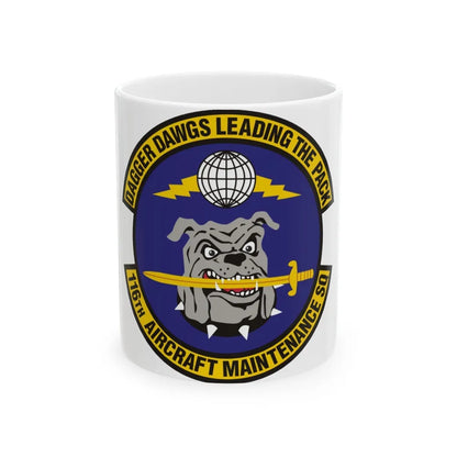 116th Aircraft Maintenance Squadron (U.S. Air Force) White Coffee Mug-11oz-Go Mug Yourself