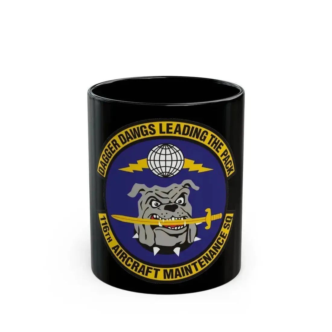 116th Aircraft Maintenance Squadron (U.S. Air Force) Black Coffee Mug 11oz - Go Mug Yourself