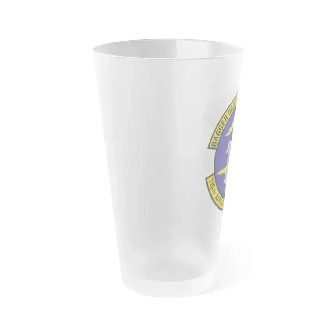 116th Aircraft Maintenance Squadron (U.S. Air Force) Frosted Pint Glass 16oz - Go Mug Yourself