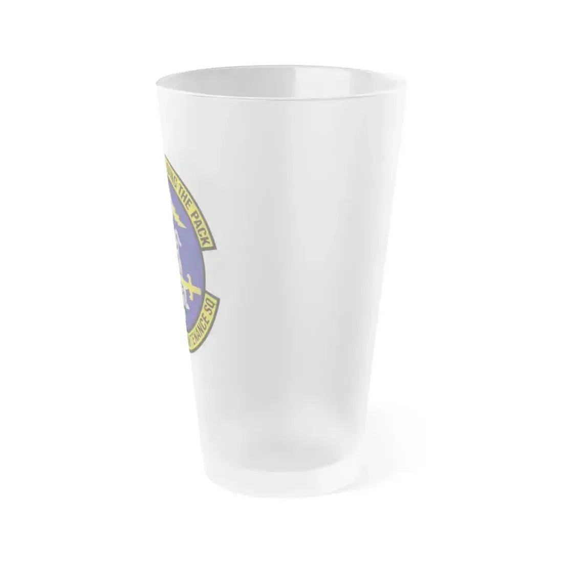 116th Aircraft Maintenance Squadron (U.S. Air Force) Frosted Pint Glass 16oz - Go Mug Yourself