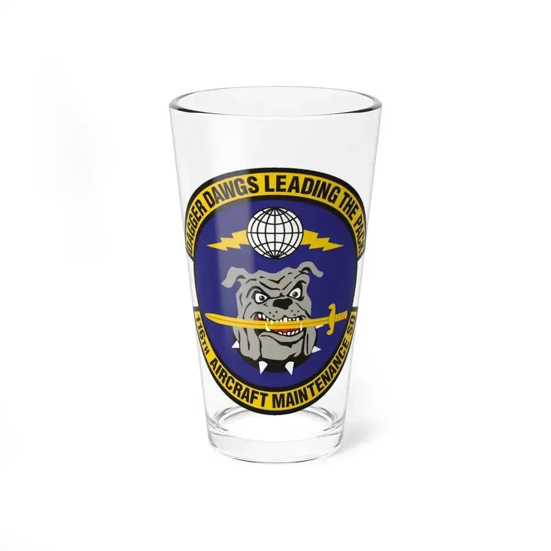116th Aircraft Maintenance Squadron (U.S. Air Force) Pint Glass 16oz 16oz - Go Mug Yourself