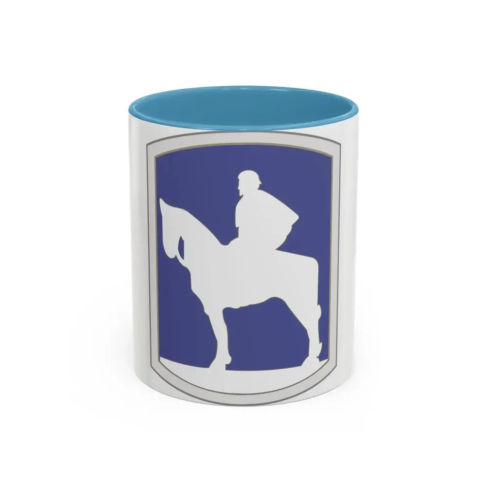 116th Infantry Brigade Combat Team 2 (U.S. Army) Accent Coffee Mug 11oz Light Blue - Go Mug Yourself