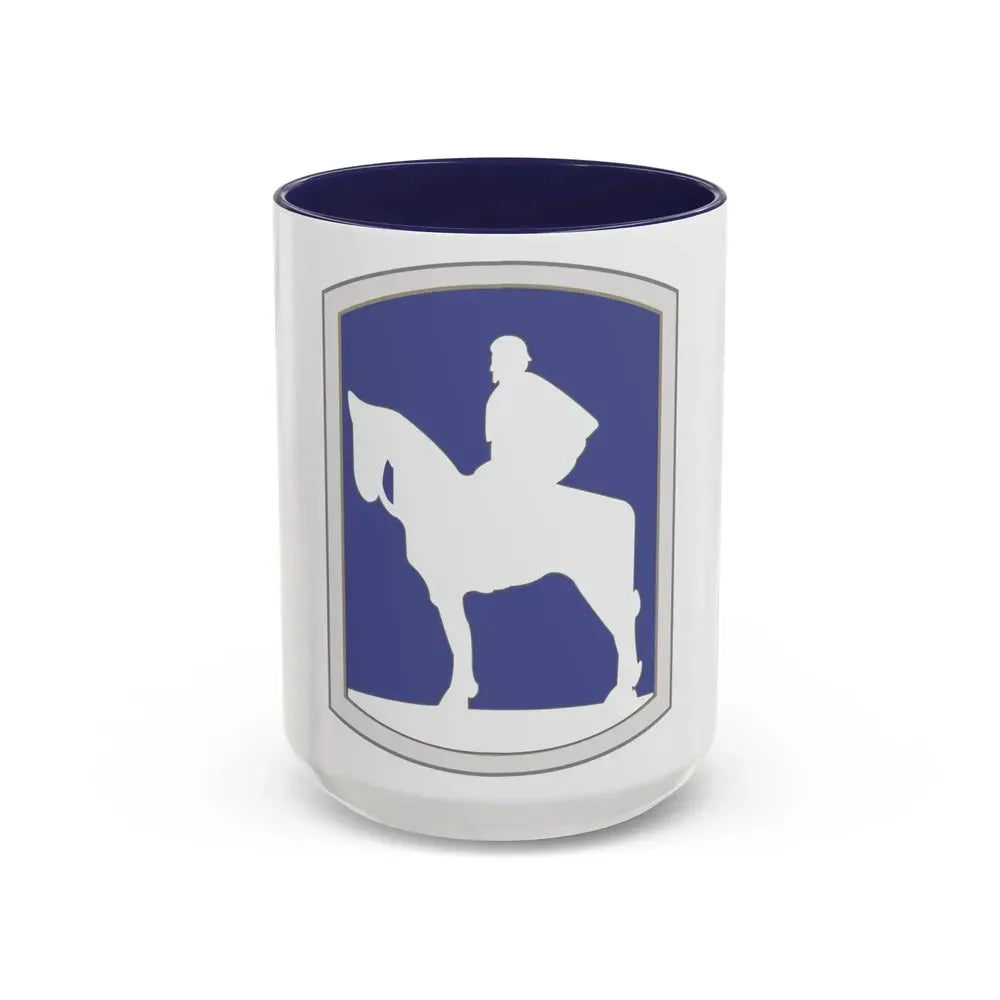 116th Infantry Brigade Combat Team 2 (U.S. Army) Accent Coffee Mug 15oz Navy - Go Mug Yourself