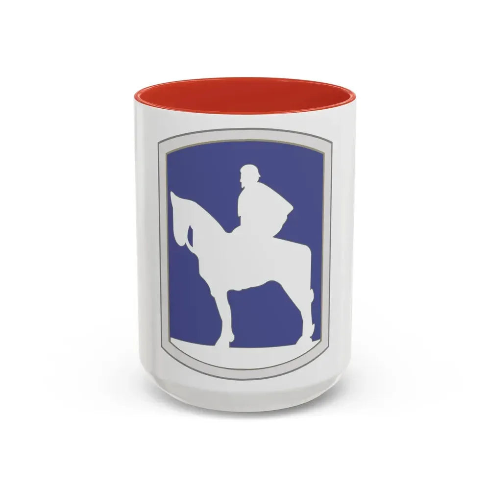 116th Infantry Brigade Combat Team 2 (U.S. Army) Accent Coffee Mug 15oz Red - Go Mug Yourself